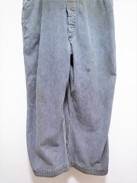 50’s ビンテージ BLUE BELL ブルーベル sanforized ヒッコリー オーバーオール SAIL CLOTH アメリカ古着 ワークパンツ