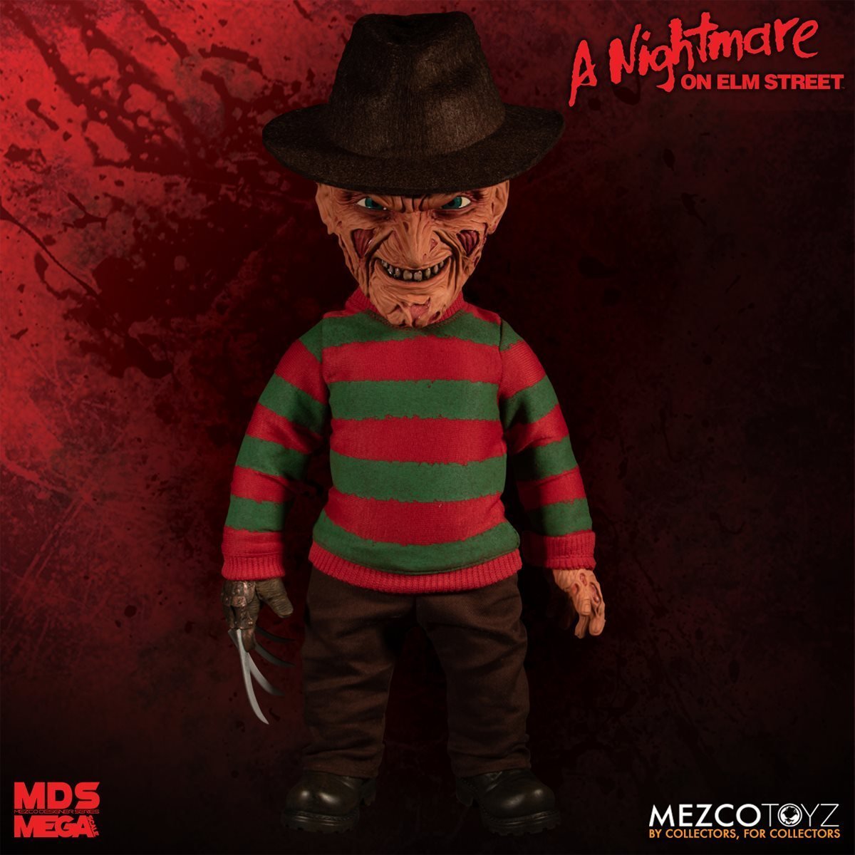 * A Nightmare on Elm Street freti figure A Nightmare on Elm Street Freddy Krueger Talking Mega-Scale Doll MEZCO