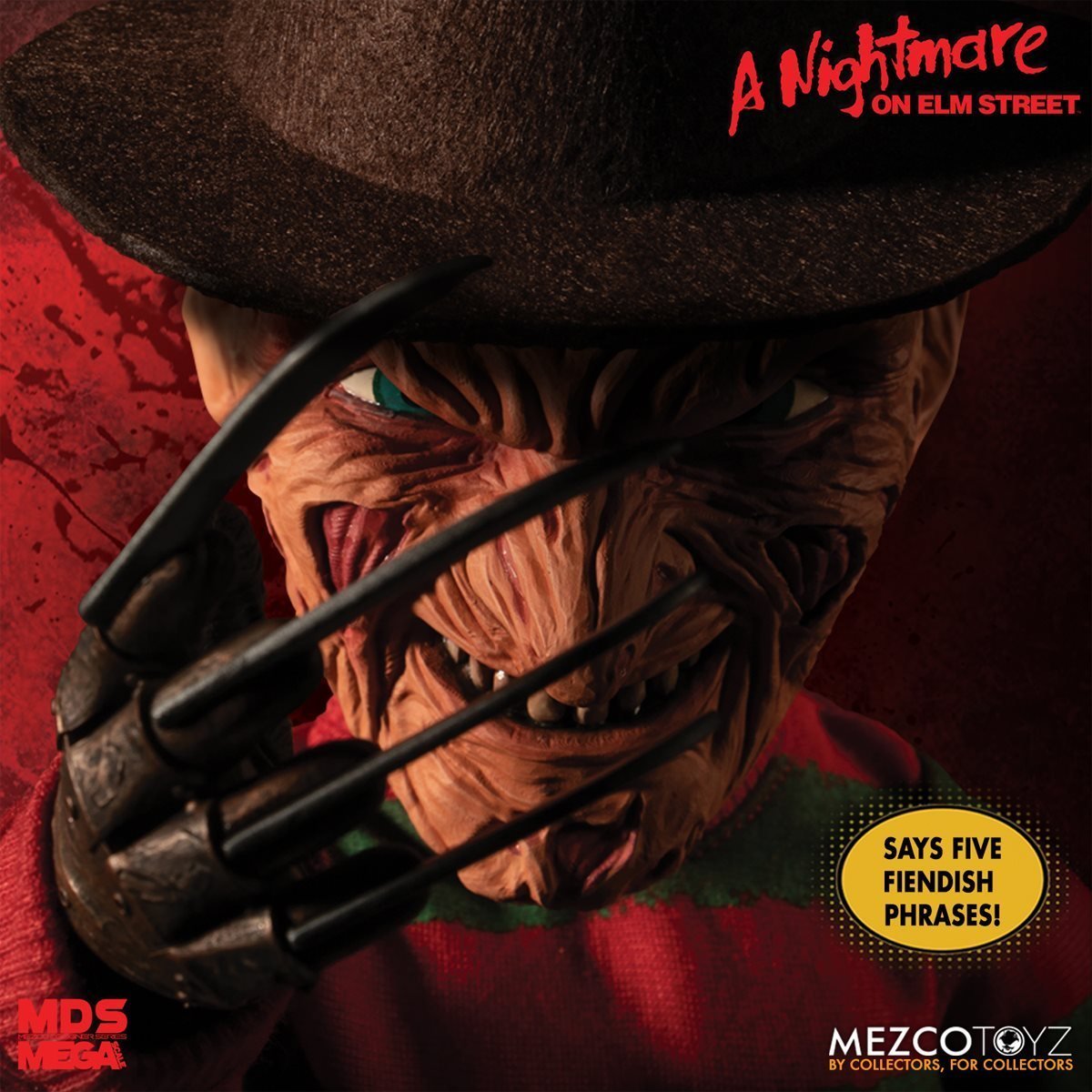 * A Nightmare on Elm Street freti figure A Nightmare on Elm Street Freddy Krueger Talking Mega-Scale Doll MEZCO