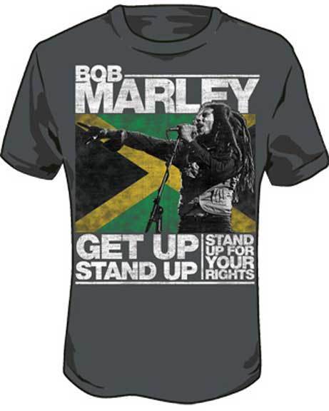 ★ボブ マーリー Tシャツ Bob Marley Stand Up チャコール S 正規品 reggae レゲエ_画像2