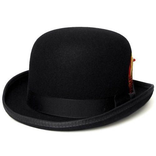 ★ニューヨーク ハット New York Hat Classic Derby 黒 M 新品 ダービー ボーラー ハット 帽子_画像1