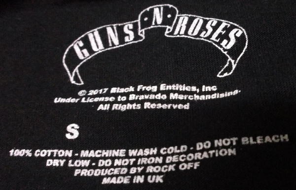 ★ガンズ アンド ローゼス Tシャツ Guns N' Roses ILLUSION MONSTER 黒 M 正規品 slash axl duff_画像4