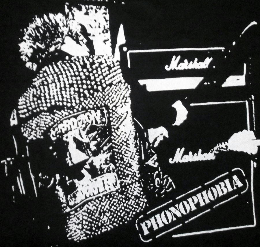 ★エクストリーム ノイズ テラー Tシャツ Extreme Noise Terror PHONOPHOBIA - S正規品! ENT クラスト Chaos U.K. concrete sox ripchords_画像3