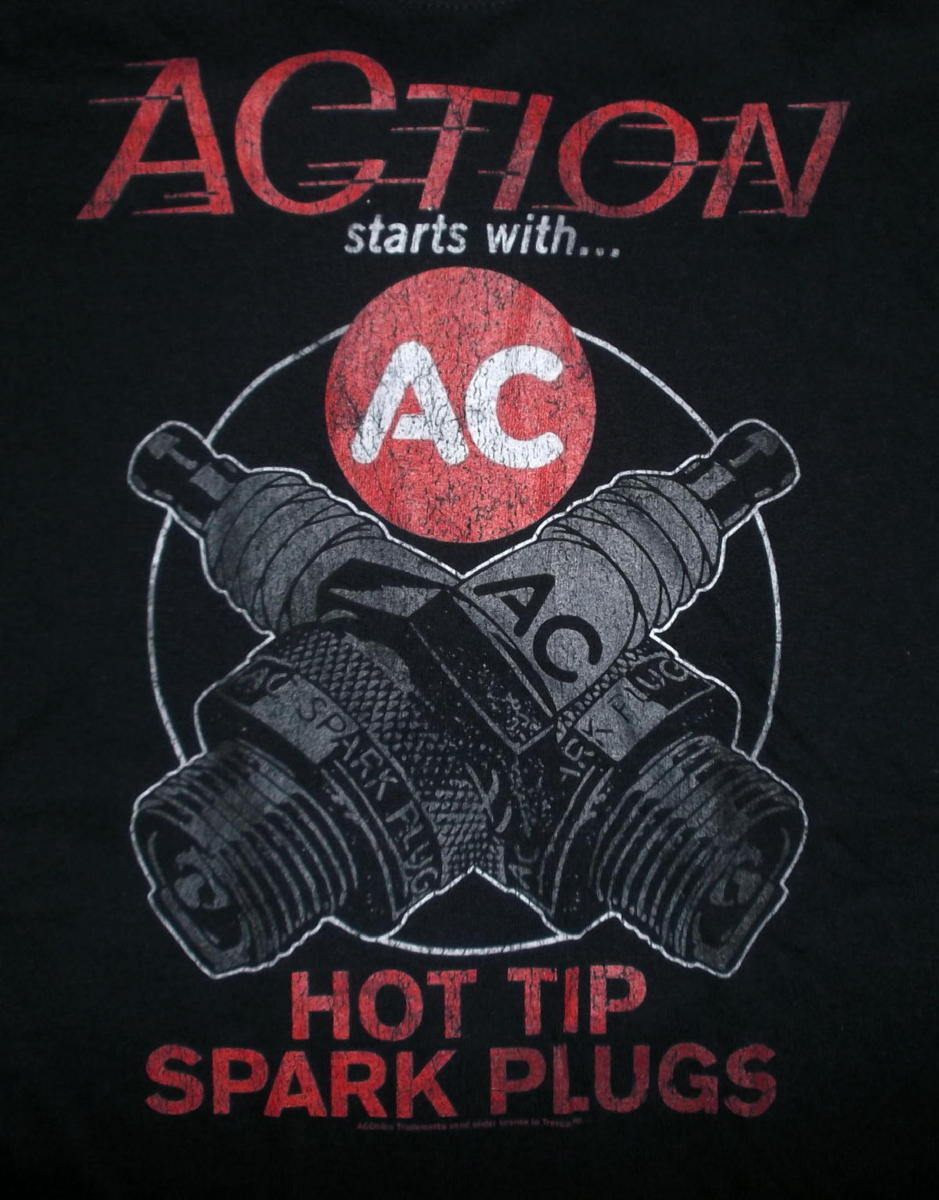 ★ACデルコ Tシャツ AC Delco Cross Plugs - S 正規品,新品 モーター パーツ カンパニー stp ngk champion nhra nascar ヘミ アメ車 dodge_画像3