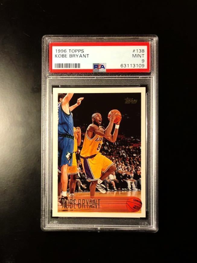 PSA 9 Mint 】Kobe Bryant 1996-97 Topps RC Rookie Card Lakers