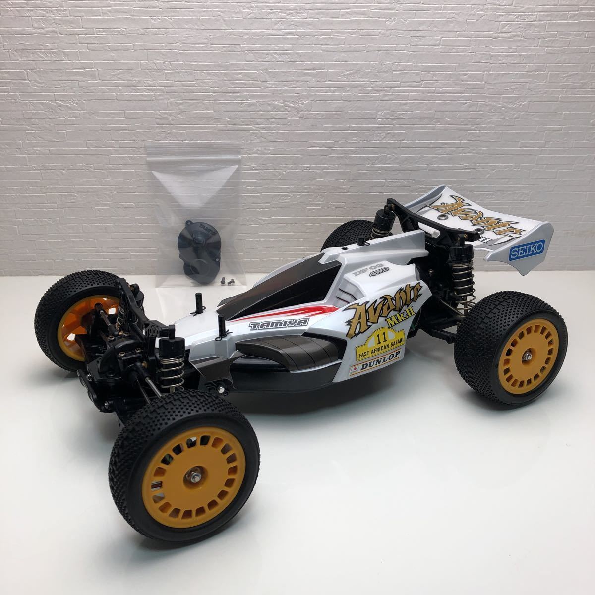 売切！１円スタート！タミヤ TAMIYA 1/10 電動 RC 4WD レーシングバギー アバンテ Mk.Ⅱ DF-03 シャーシ 走行僅か ボディ未走行品_画像1