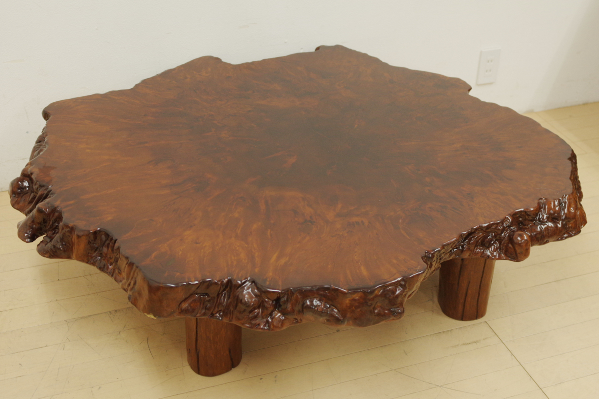 新しいプレセール  座卓　座敷テーブル 一枚板 天然木 一点物 座卓/ちゃぶ台
