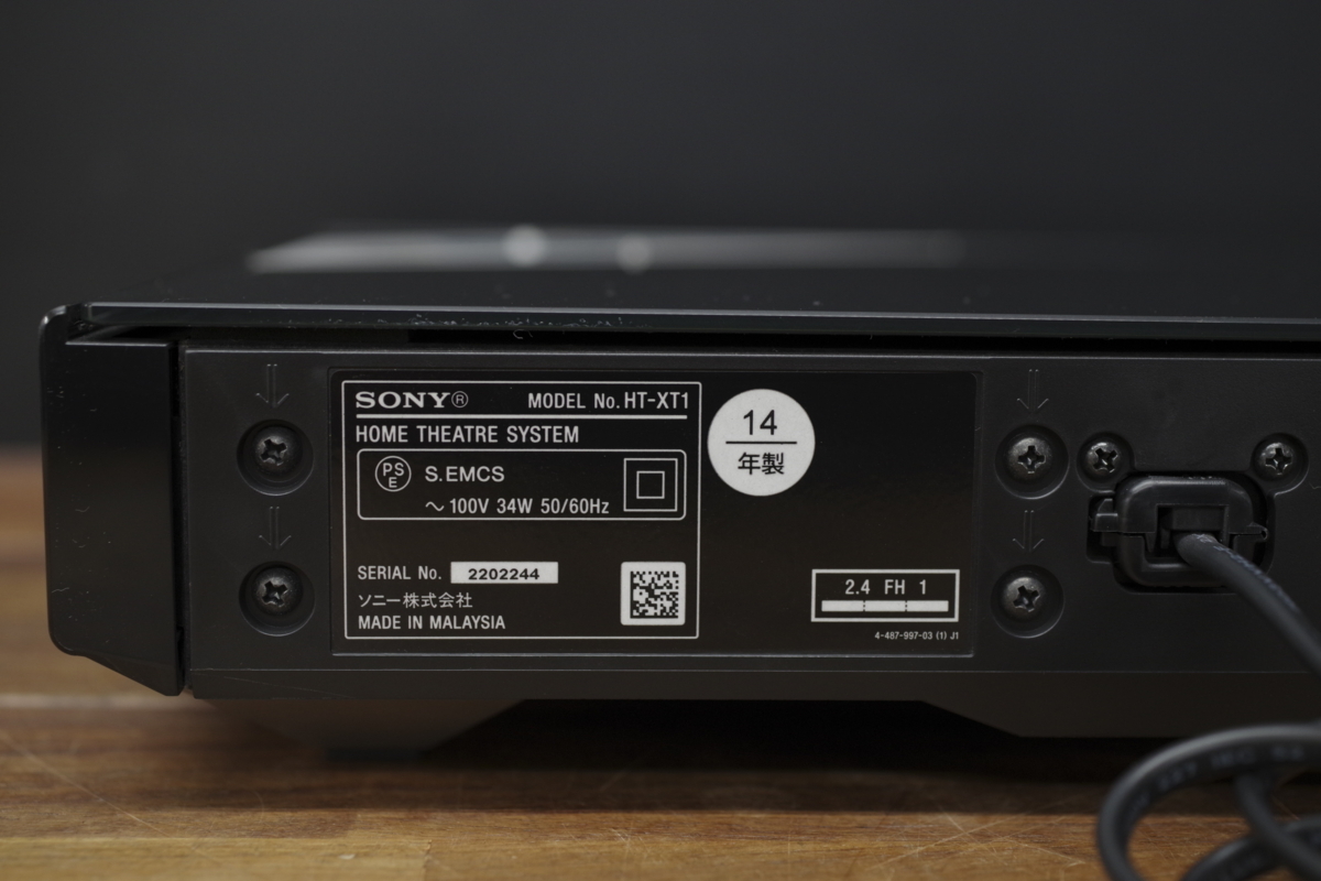  Sony SONY HT-XT1 звук балка домашний театр (эффект живого звука) система HDMI Bluetooth 2014 год производства работа OK б/у Bravia аудио беспроводной эффект живого звука 