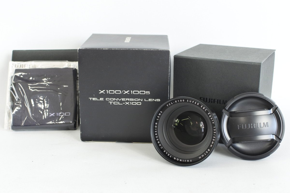 反物 浴衣 FUJIFILM X100用テレコンバージョンレンズ ブラック TCL