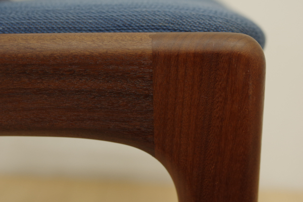  Северная Европа Дания производства Vintage щеки чистота стул стул стул ткань голубой B