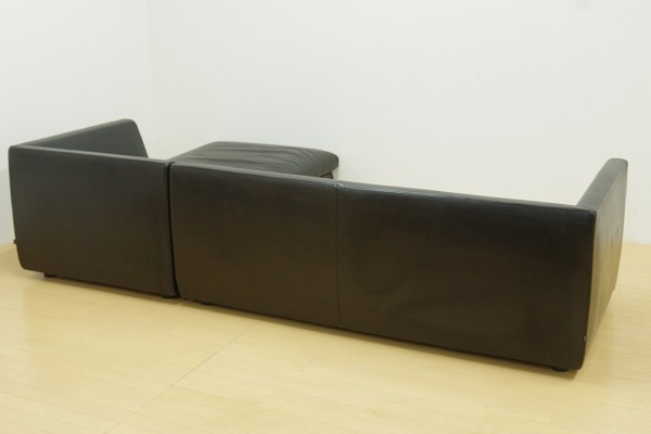 arflex Arflex SONAso-na leather couch sofa total original leather modern living corner sofa black luxury 