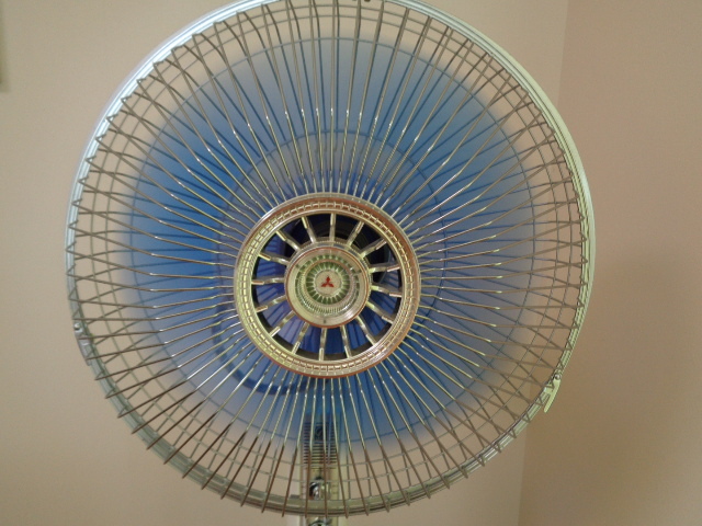 昭和 レトロ 昔 古い 三菱 大型 扇風機 スタンド 動作品 アンティーク