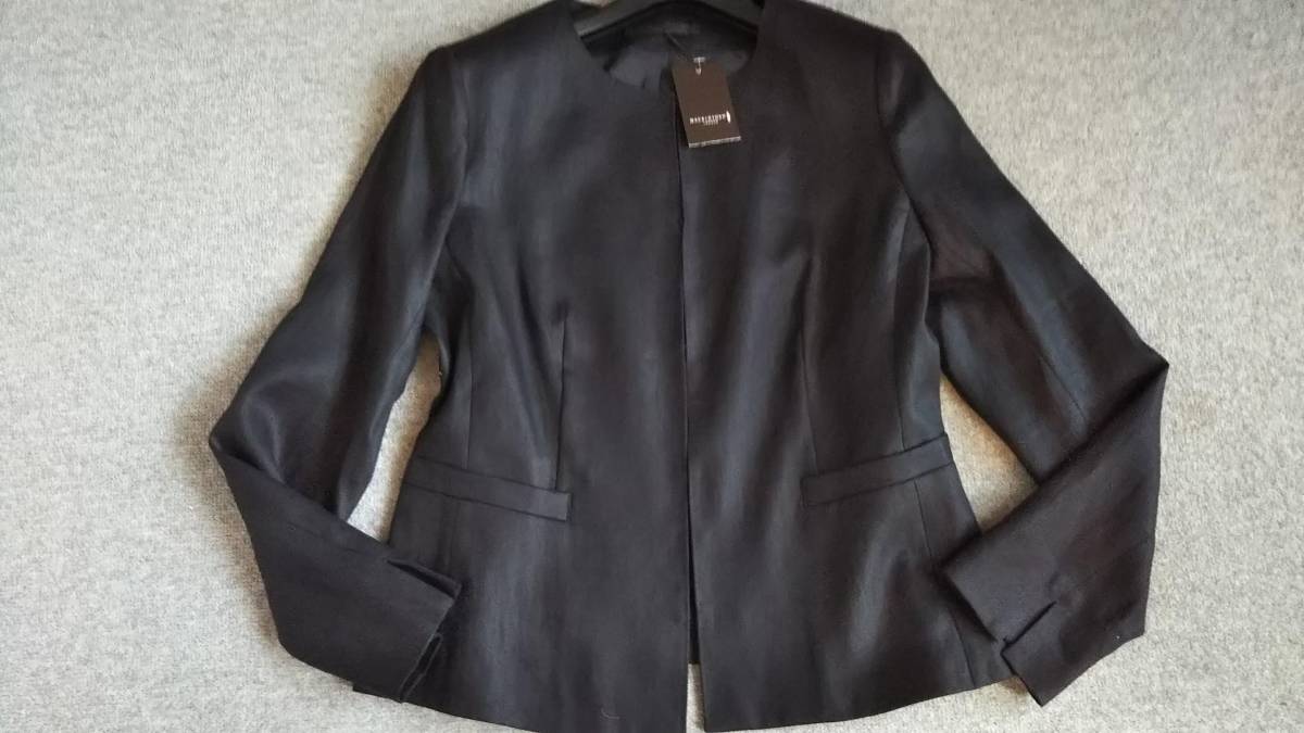 新品 マッキントッシュロンドン 上質リネン100%ノーカラージャケット