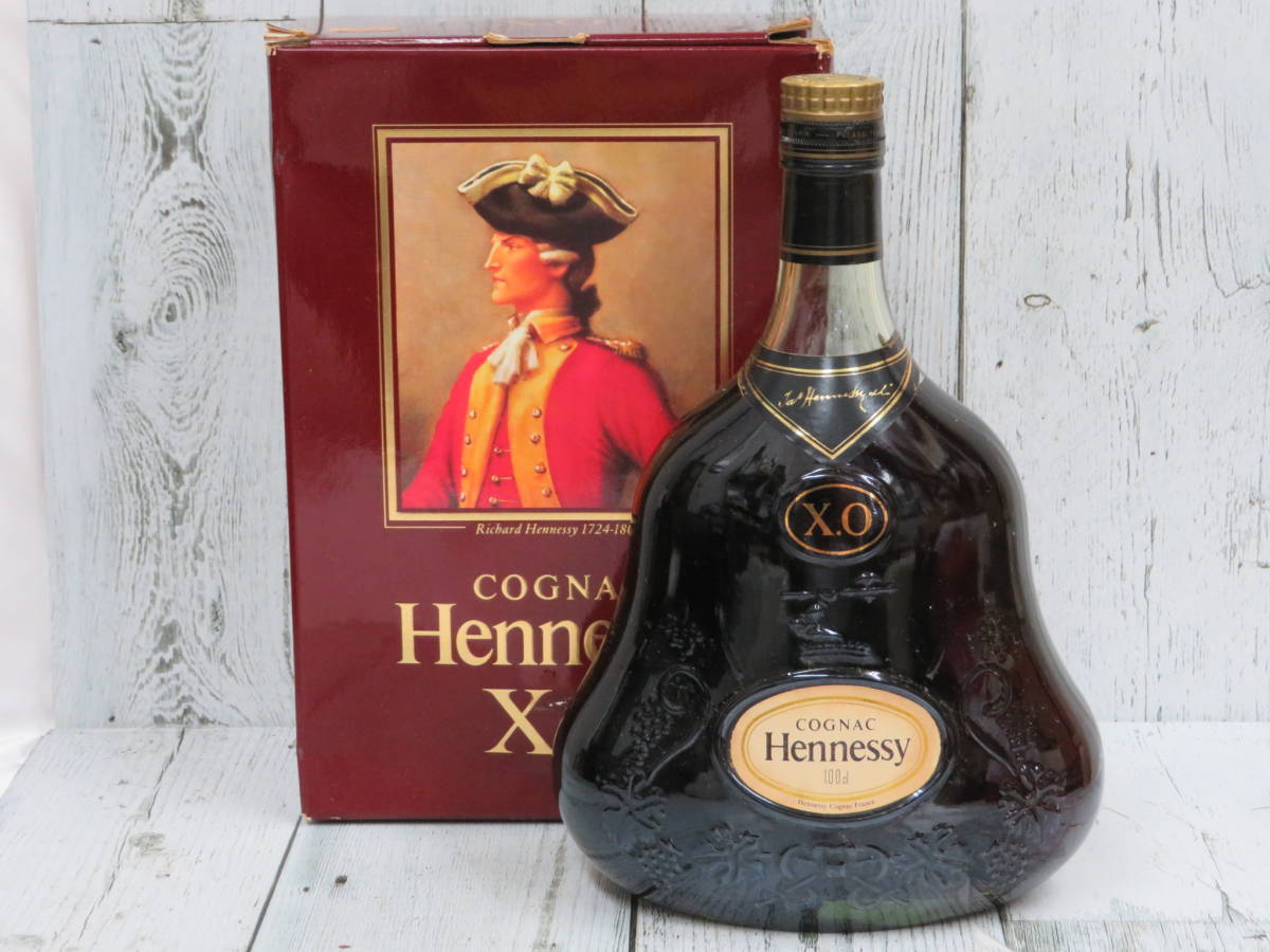 古酒】Hennessy XO ヘネシー XO コニャック 金キャップ グリーンボトル