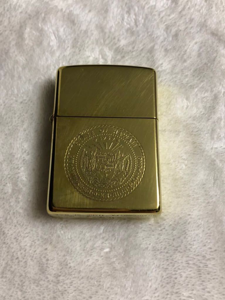 ZIPPO SOLID BRASS STATE HAWAII ソリッドブラス 1993年製 ゴールド