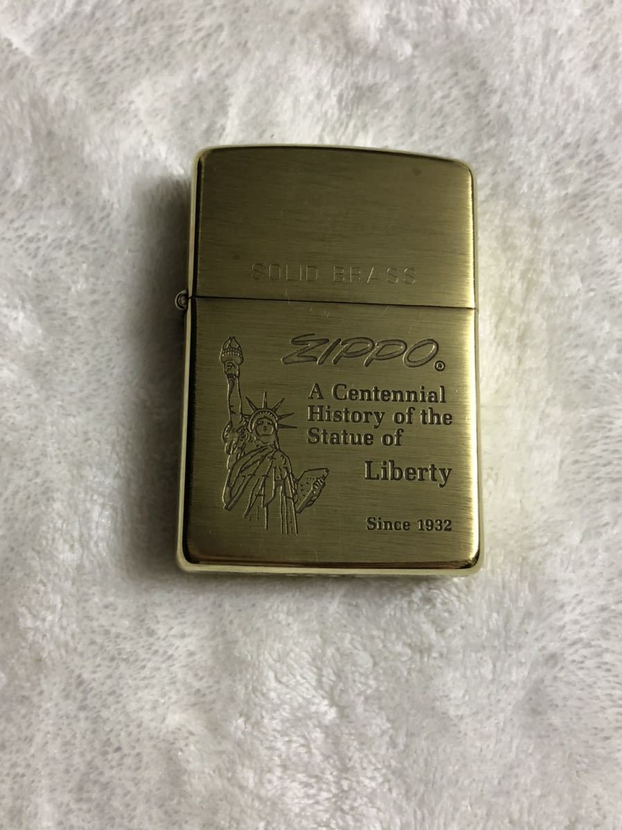 ZIPPO ジッポ ジッポー オイルライター 1994年製　自由の女神　Liberty 中古品　solid brass ソリッドブラス　アンティーク　ヴィンテージ_画像1