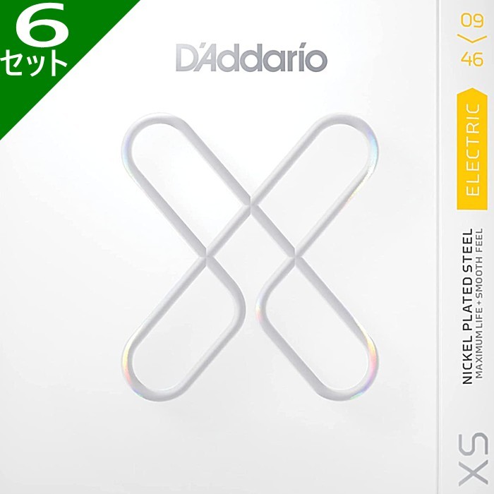 6 комплект D\'Addario XSE0946 XS Nickel 009-046 D'Addario покрытие струна электрогитара струна 