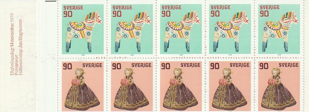 ヤフオク! - スウェーデン クリスマス 1978 切手帳 未使用 外...