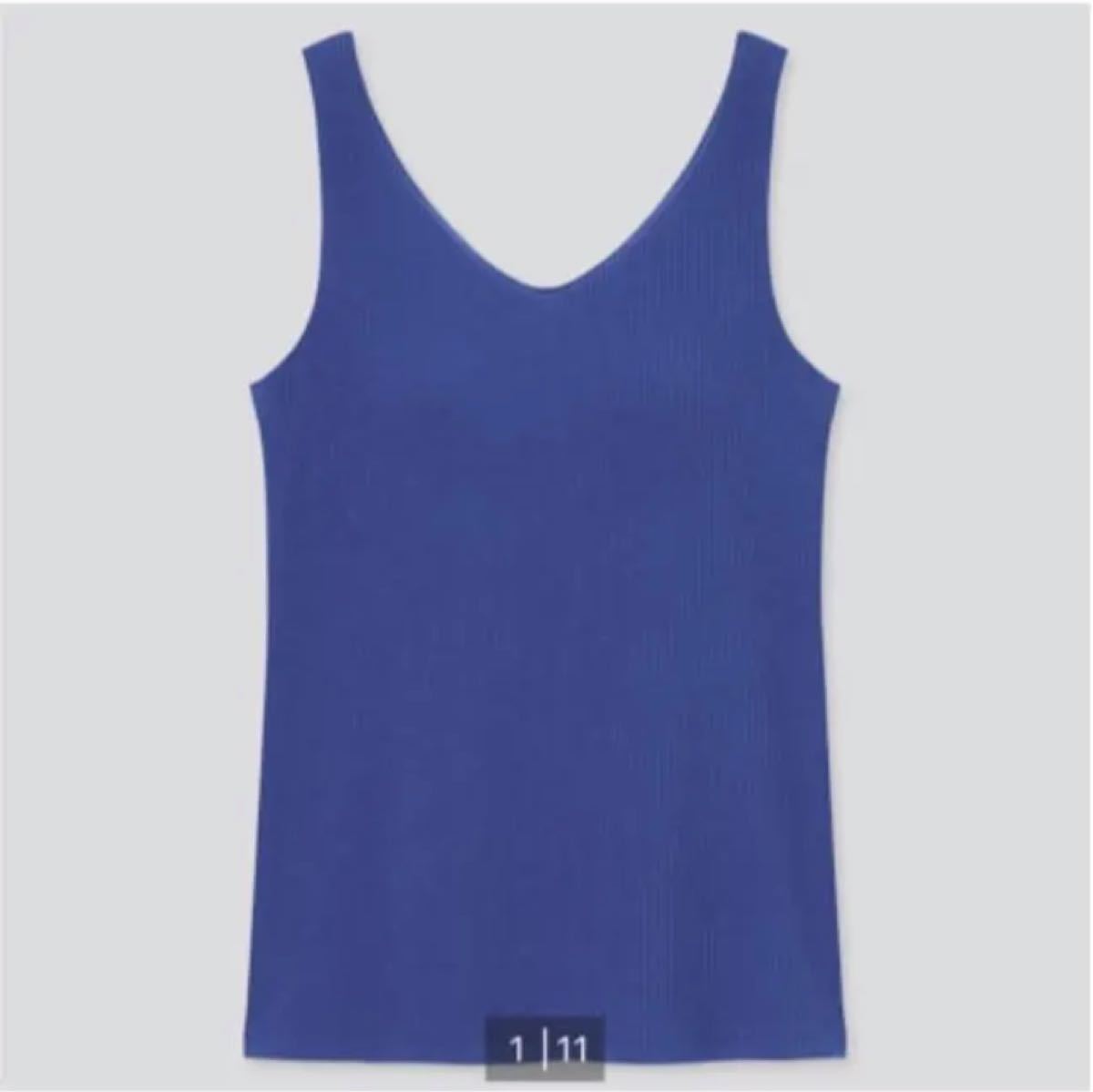 ユニクロ UNIQLO エアリズム コットンリブ ブラタンクトップ ユニクロ UNIQLO エアリズム コットンリブ ブラタンクトップ
