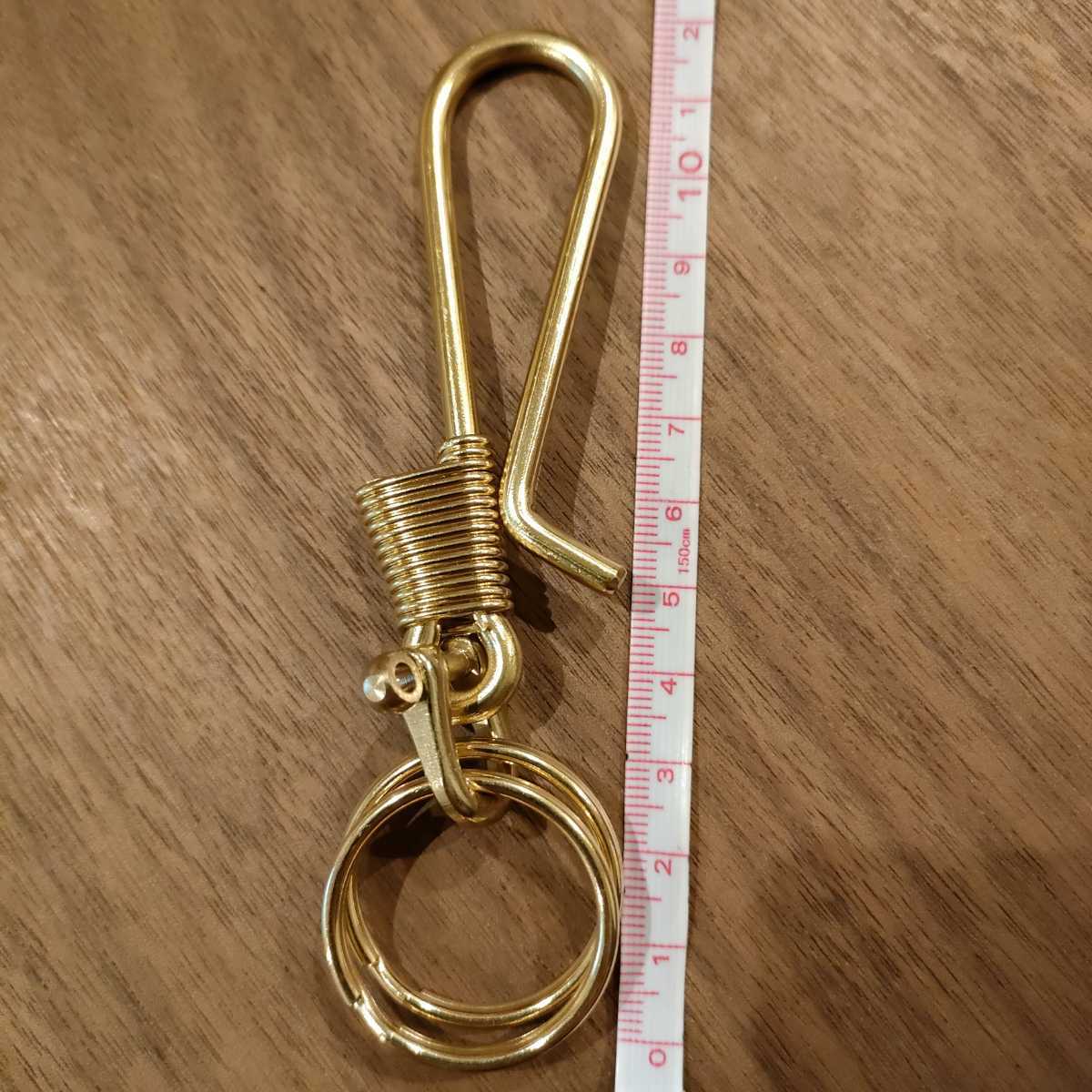  ключ крюк цепочка для ключей двойной кольцо цепочка для бумажника брелок для ключа 2 -слойный кольцо латунный Biker 