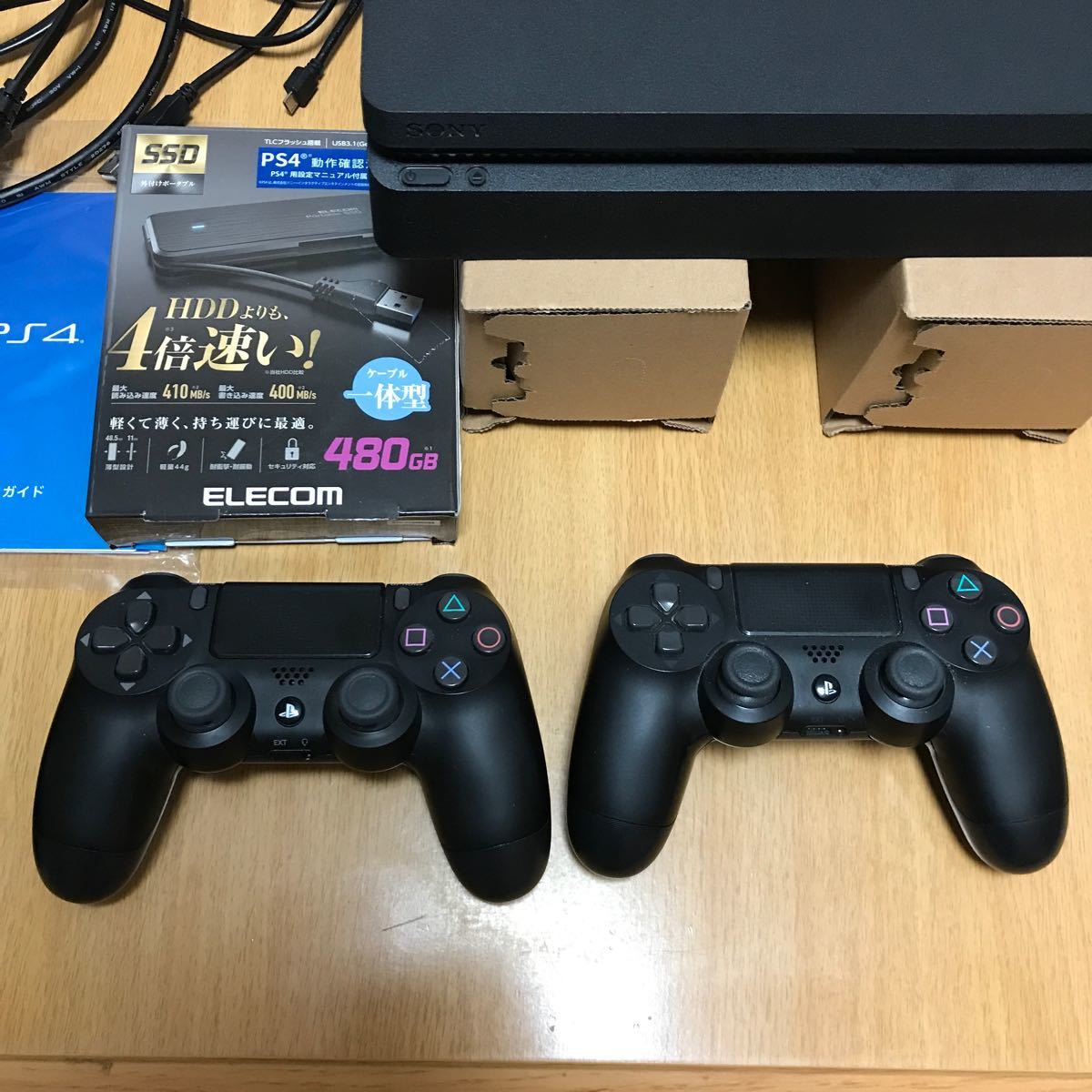 贅沢品 PlayStation4 +外付SSD480GB CUH-2000A PS4本体 - ソニー にあるの正規取扱店舗 PlayStation®4 PS4 500GB 外付けHDD付き 家庭用ゲーム本体