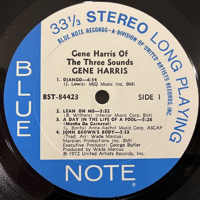 ★00即決 GENE HARRIS of the three sounds bst84423 GF 背表紙スレ 米オリジナル ブルーノート社内袋_画像6