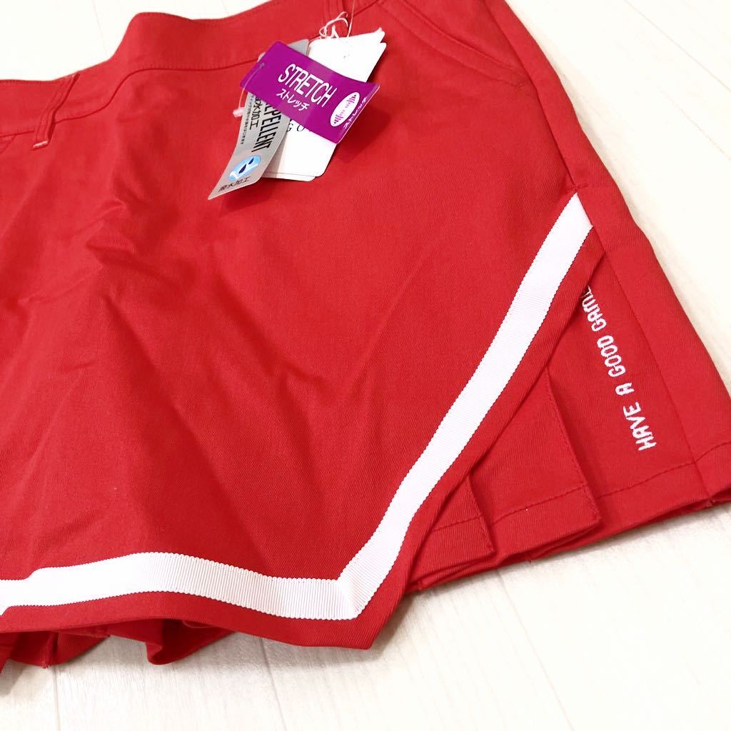 FILA GOLF ゴルフウェア　ラップスカート　ショートパンツ　レディース　サイズM 赤　新品未使用品　タグ付き　定価9790円_画像3