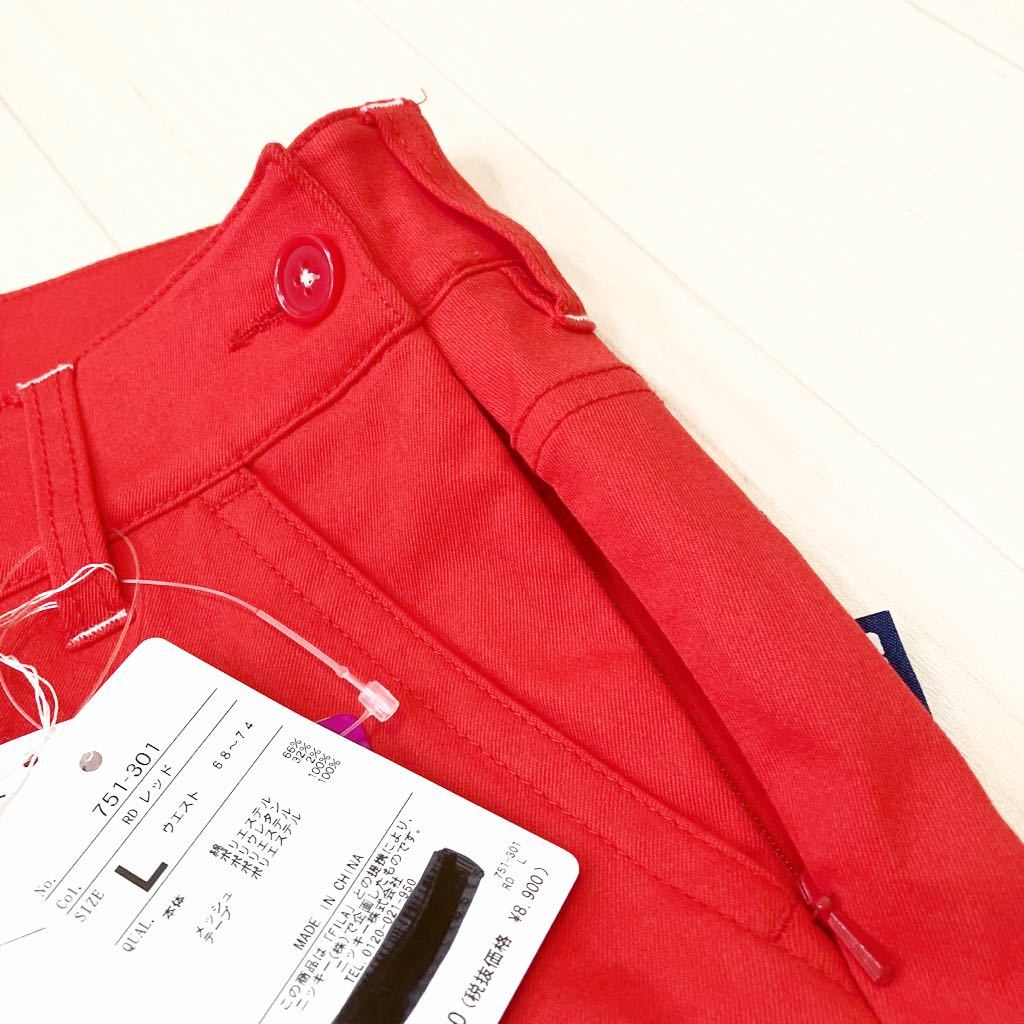FILA GOLF ゴルフウェア　ラップスカート　ショートパンツ　レディース　サイズM 赤　新品未使用品　タグ付き　定価9790円_画像10