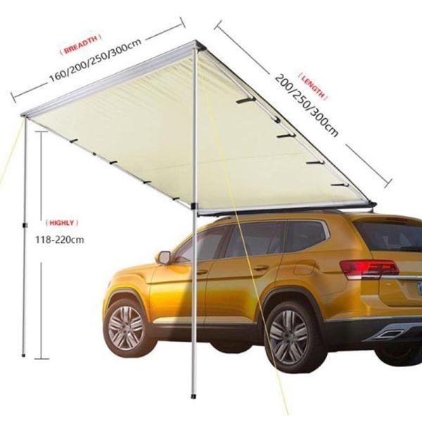 サイドタープ 2X2M カーサイドタープ サイドオーニング 車中泊 サイドタープ 2X2M カーサイドタープ サイドオーニング 車中泊