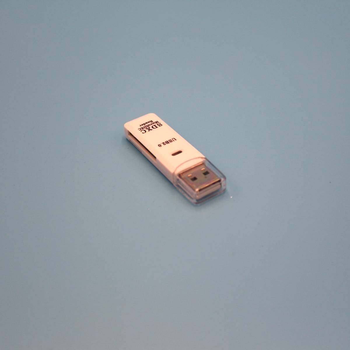 USB 2.0白色高速データ転送超小型２スロット拡張カードリーダーユニバーサルSD / TFメモリーカードオールインワン