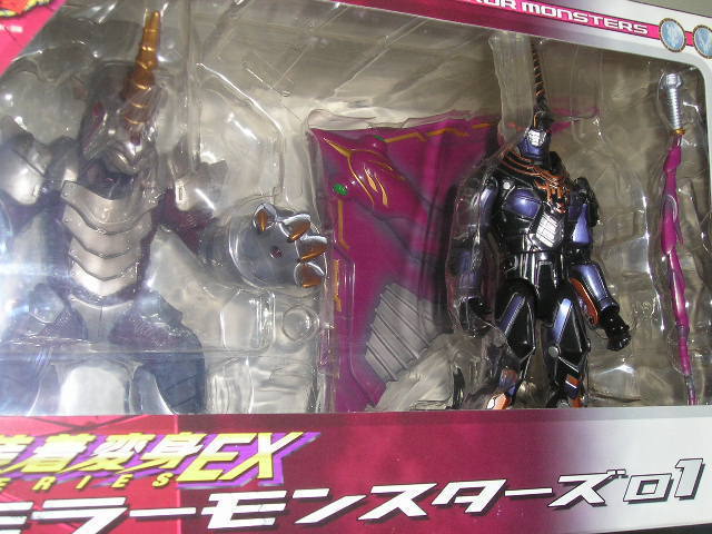 # Bandai Kamen Rider Dragon Knight Chogokin оборудован преображение EX зеркало Monstar z01&laia/gai/ импеллер 4 вид 