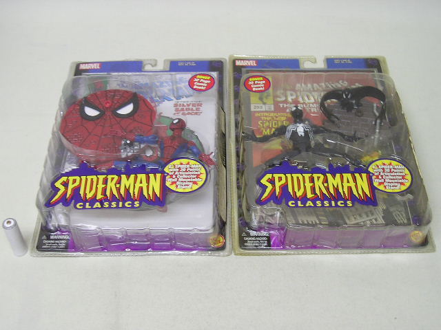 ■トイビズ アメイジングスパイダーマン クラシックス スパイダーマン&ブラックスパイダーマン アクションフィギュア TOYBIZ_画像5