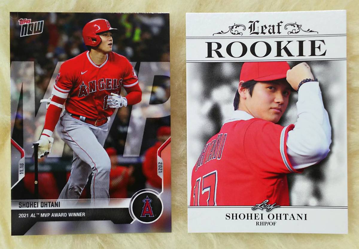 大谷翔平 2枚セット 2021 TOPPS NOW DS-40 MVP/2018 Leaf 大谷翔平 2枚セット 2021 TOPPS NOW DS-40 MVP/2018 Leaf