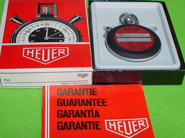 珍品 アンティーク HEUER SWISS ストップウォッチ ケース付