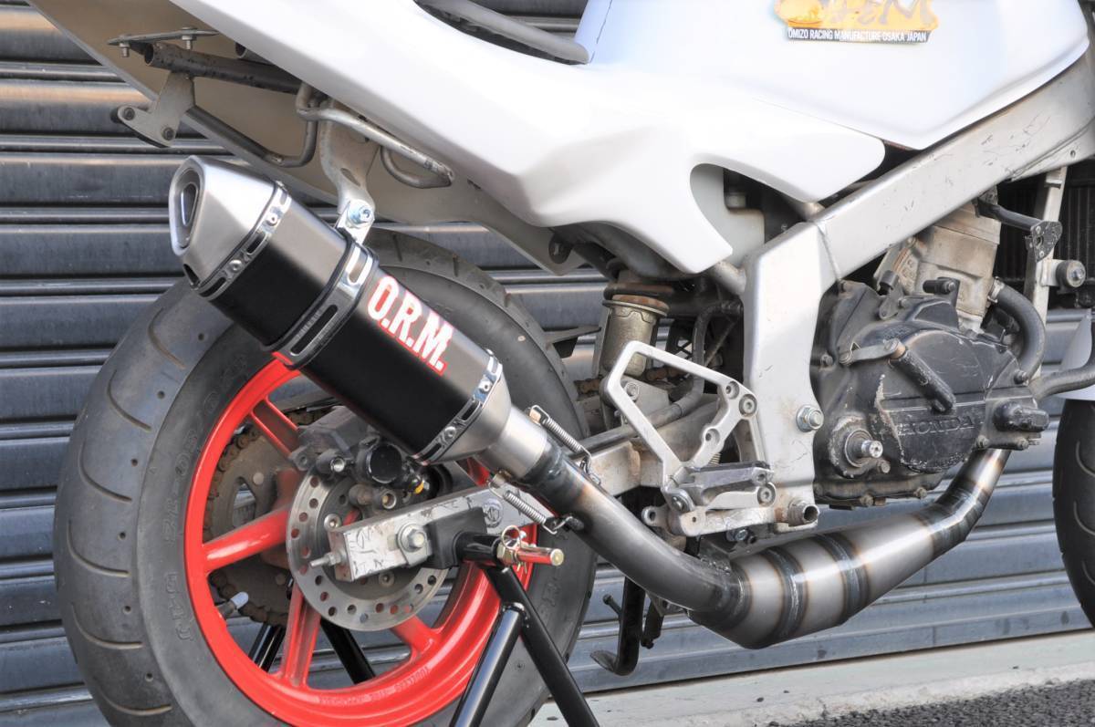 ORM 製 ホンダ NSR50 後期 チャンバー ブラック サイレンサー 50.8mm ボアアップ対応 honda black 無骨 Lock-on_画像6