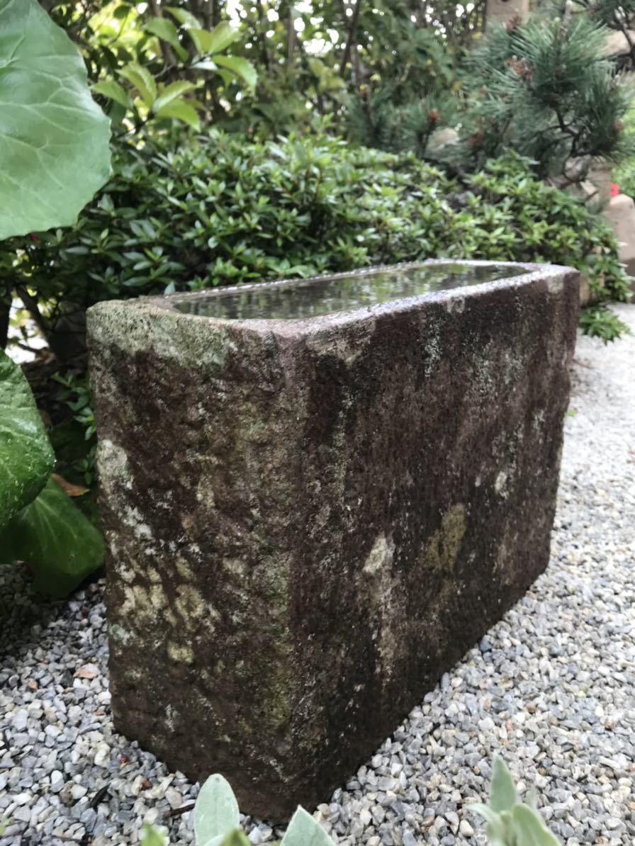  old .. structure . material approach construction water lily pot me Dakar [ length person type water pot * direction pot *.] old fine art antique tea ceremony tea garden objet d'art gardening fields and mountains grass stone . light . bonsai . other 