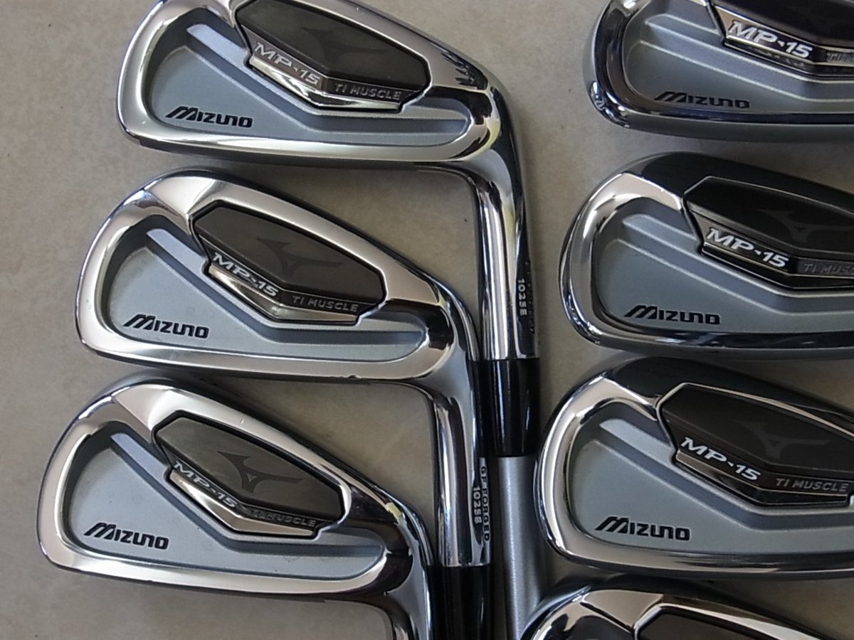 【養老特注品】 進化した軟鉄鍛造 マッスルチタン　MIZUNO MP-15 Ti MUSCLE　KBS TOUR 110 (S)　#4～PW 7本組_画像2