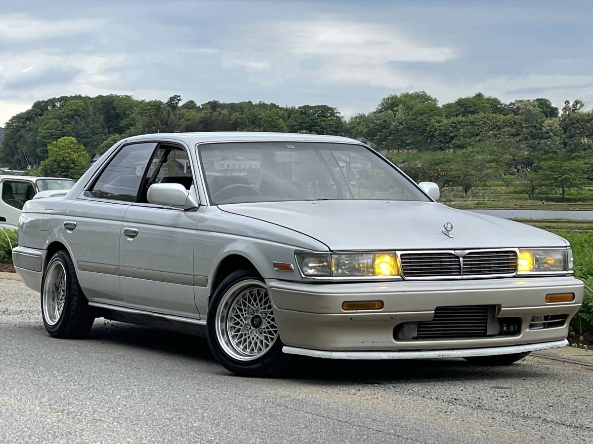 日産ローレル C33 RB20DET 7万キロエンジン 5MT載せ替え公認 冷房OK 一時抹消 書類あり_画像1