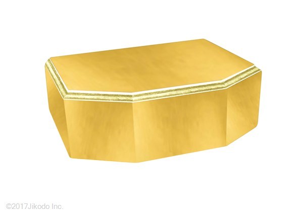 受注生産品】金箔 幅30センチ 六角型仏像台 厨子台や位牌台 受注生産品】金箔 幅30センチ 六角型仏像台 厨子台や位牌台