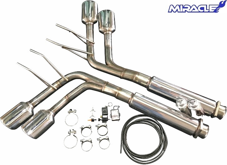 [M\'s]W463 AMG G55 G63 G Class (2003y-2018y) MIRACLE made oval 4 pipe out changeable valve(bulb) attaching muffler || made in Japan for competition vehicle inspection "shaken" non-correspondence 4082