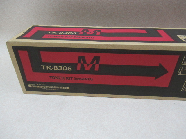 TL875) 未使用品 京セラ　TASKalfa トナーカートリッジ TK-8306M マゼンタ・祝10000！取引突破！！_画像2