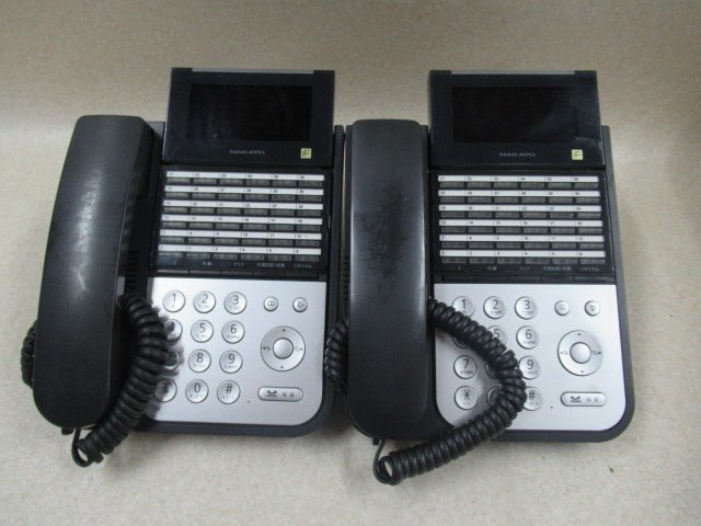 Ω PA 330s 保証有 ナカヨ iF 36ボタン電話機 NYC-36iF-SDB　14年製 2台 動作OK ・祝10000！取引突破！_画像1