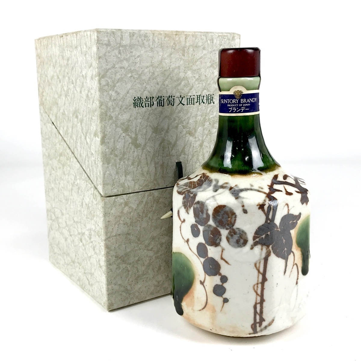 東京都内限定発送】 サントリー SUNTORY 織部葡萄文面取瓶 600ml