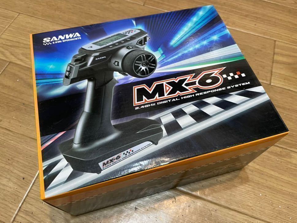 ☆SANWA サンワ★MX-6★2.4G RCプロポ 送信機のみ！新品未使用品☆送料込み！！　受信機 ラジコン フタバ タミヤ BL-SIGMA SRM-102Z RX-391