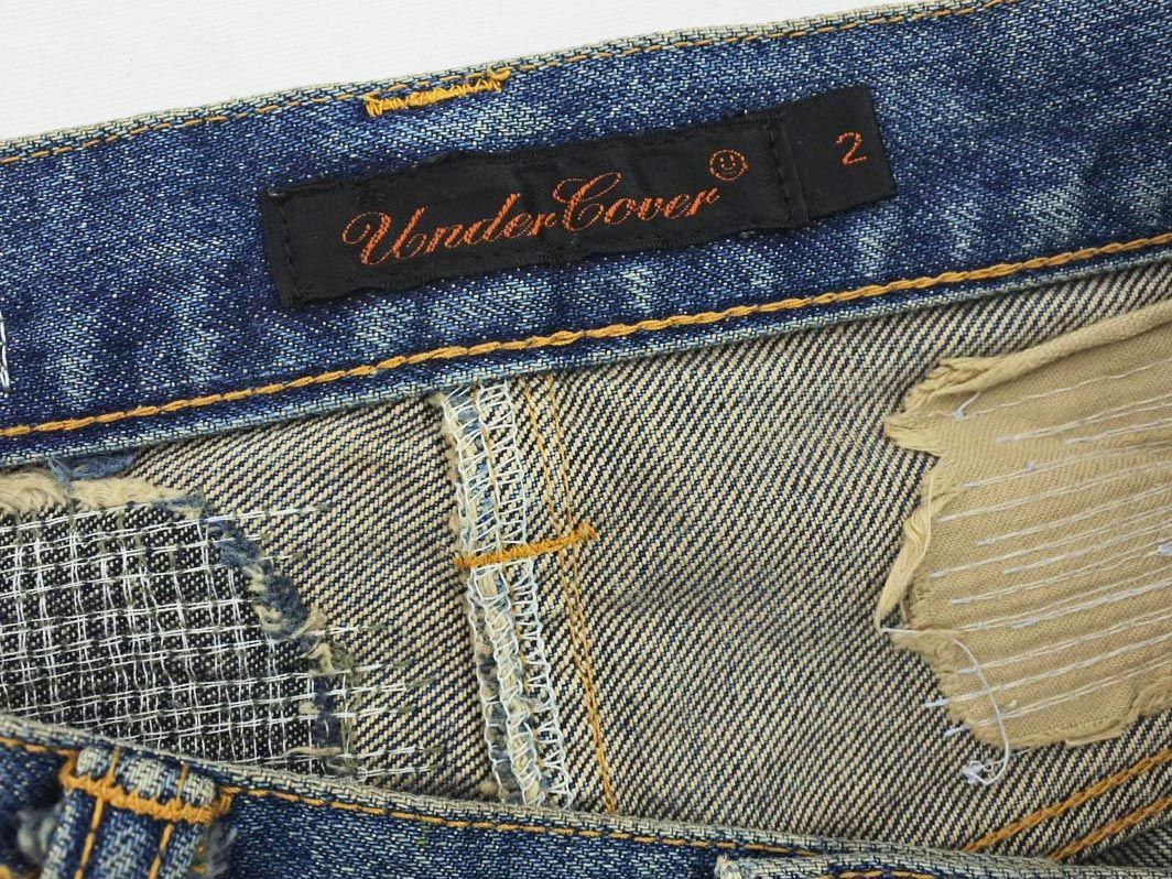 UNDERCOVER アンダーカバー ダメージ加工 ミニ デニムスカート size2