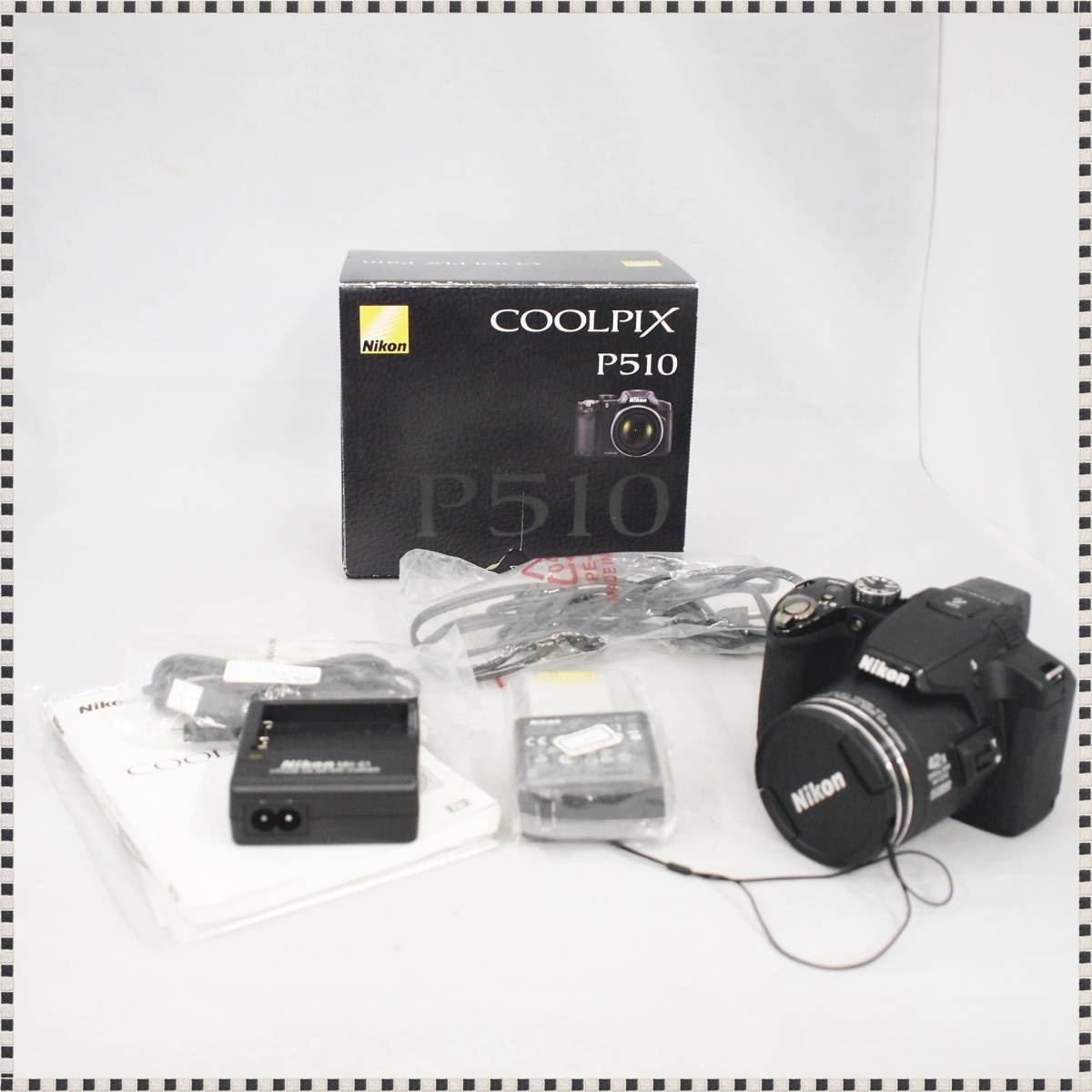 ニコン COOLPIX P510 ブラック 予備バッテリー付き 元箱付き クールピクス Nikon 動作確認済 HA052643_画像1