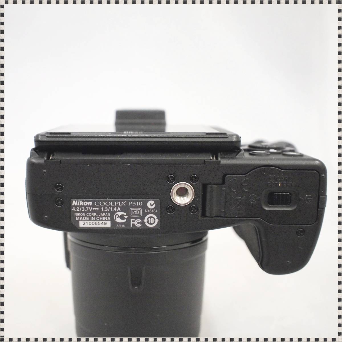 ニコン COOLPIX P510 ブラック 予備バッテリー付き 元箱付き クールピクス Nikon 動作確認済 HA052643_画像7