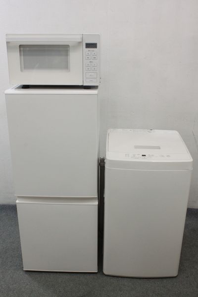 無印良品 シンプルデザイン 冷蔵庫126L/洗濯機5.0kg/電子レンジ 家電3 