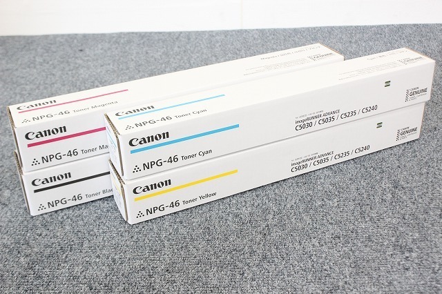 13621D1405)新品未開封 Canon キャノン 純正トナー NPG-46 4色4本