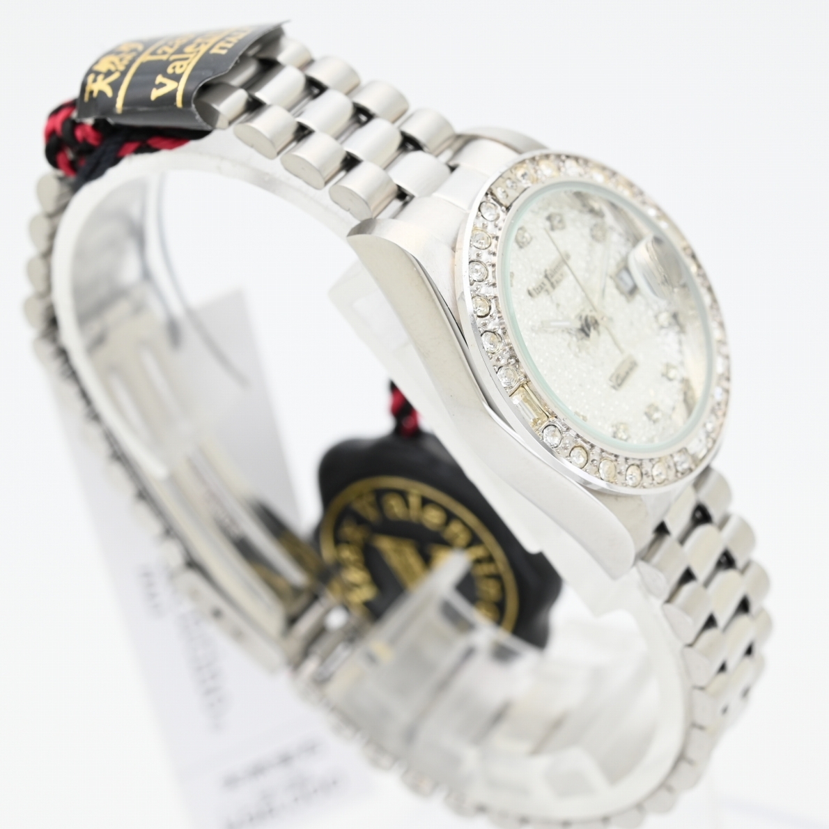 IZAX VALENTINO 天然ダイアモンド 定価98 000円 レディース腕時計 